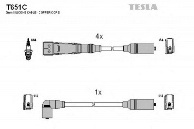 TESLA t651c -  Комплект проводов зажигания