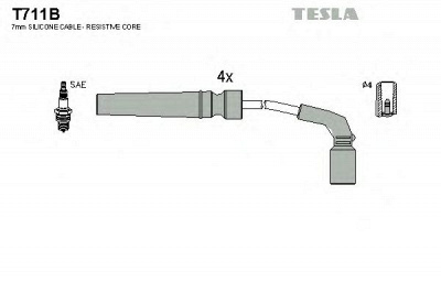 TESLA t711b -  Комплект проводов зажигания