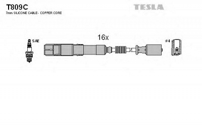 TESLA t809c -  Комплект проводов зажигания