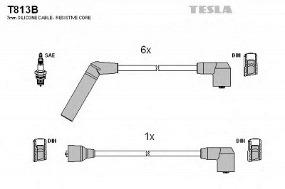 TESLA t813b -  Комплект проводов зажигания