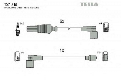 TESLA t817b -  Комплект проводов зажигания