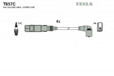 TESLA t857c - Комплект проводов зажигания
