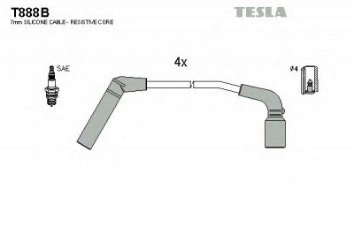 TESLA t888b -  Комплект проводов зажигания
