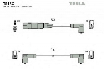 TESLA t918c -  Комплект проводов зажигания