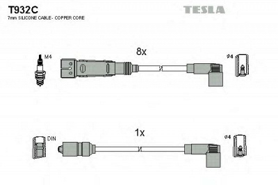 TESLA t932c -  Комплект проводов зажигания