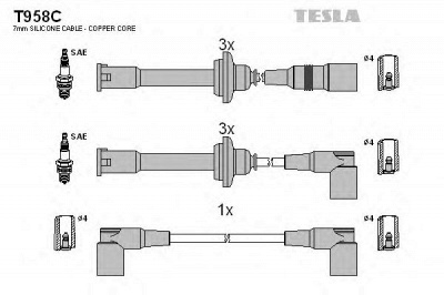TESLA t958c - Комплект проводов зажигания