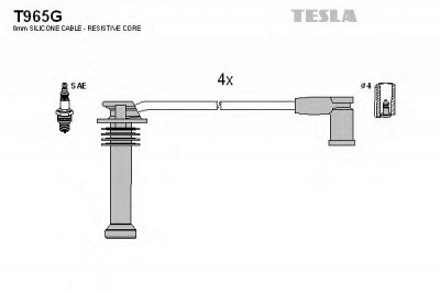 TESLA t965g - Комплект проводов зажигания