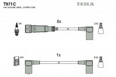TESLA t971c -  Комплект проводов зажигания