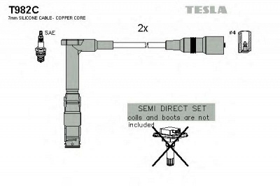 TESLA t982c -  Комплект проводов зажигания