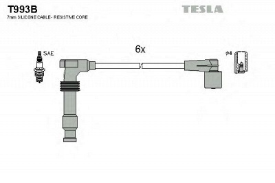 TESLA t993b - Комплект проводов зажигания