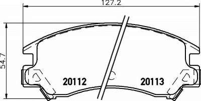 TEXTAR 2011201 -  Комплект тормозных колодок, дисковый тормоз