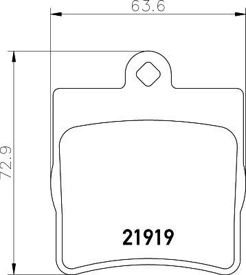 TEXTAR 2191903 -  Комплект тормозных колодок, дисковый тормоз