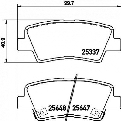 TEXTAR 2564701 -  Комплект тормозных колодок, дисковый тормоз