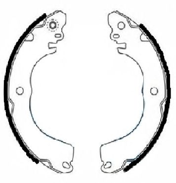 TEXTAR 91078800 -  BREMSBELAGSATZ, TROMMELBREMSE