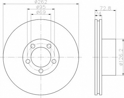 TEXTAR 92011700 -  Тормозной диск