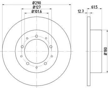 TEXTAR 92040705 - Тормозной диск