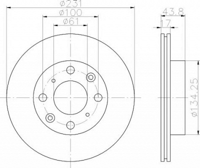 TEXTAR 92046500 -  Тормозной диск