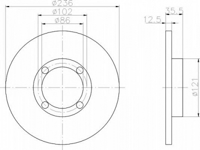 TEXTAR 92100300 -  Тормозной диск