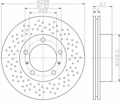 TEXTAR 92165110 -  Тормозной диск