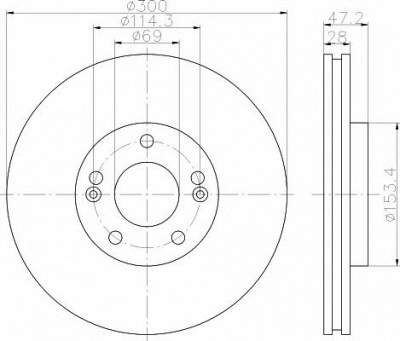 TEXTAR 92166500 -  Тормозной диск