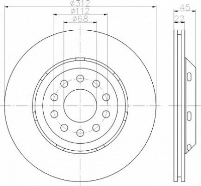 TEXTAR 92206810 -  Тормозной диск