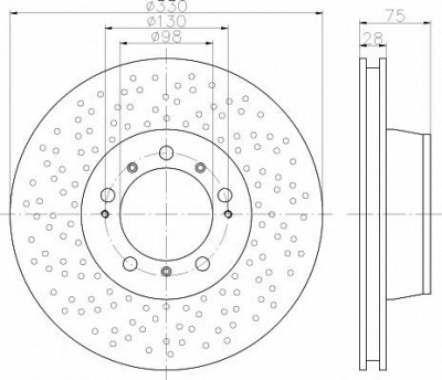 TEXTAR 92218910 -  Тормозной диск