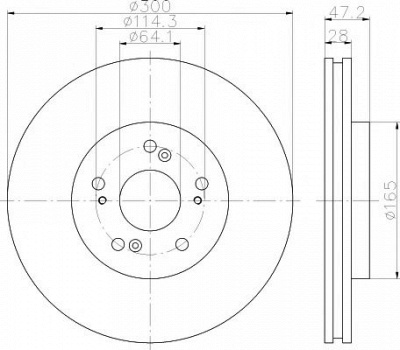 TEXTAR 92244203 -  Тормозной диск