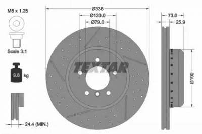 TEXTAR 92266925 -  Тормозной диск