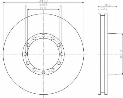 TEXTAR 93085200 -  Тормозной диск