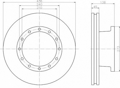 TEXTAR 93096100 -  Тормозной диск