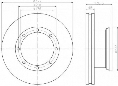 TEXTAR 93101500 -  Тормозной диск