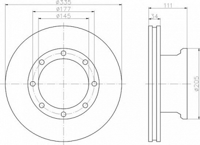 TEXTAR 93102300 -  Тормозной диск