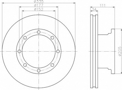 TEXTAR 93102400 -  Тормозной диск