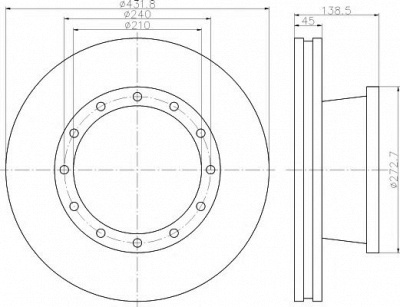TEXTAR 93142900 -  Тормозной диск
