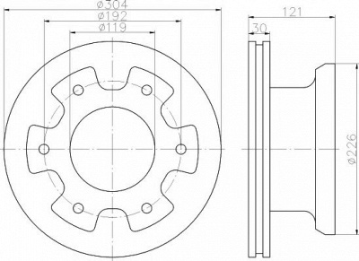 TEXTAR 93191400 -  Тормозной диск