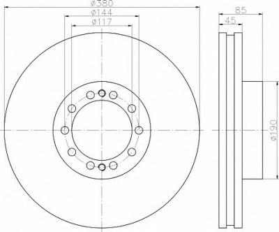 TEXTAR 93192000 -  Тормозной диск