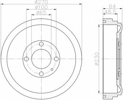 TEXTAR 94012000 -  Тормозной барабан
