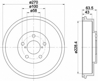 TEXTAR 94031000 -  Тормозной барабан