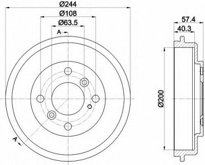 TEXTAR 94031900 -  Тормозной барабан