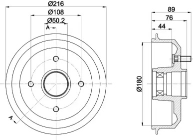 TEXTAR 94042700 -  Тормозной барабан