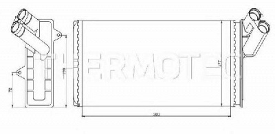 THERMOTEC d6p004tt -  Теплообменник, отопление салона