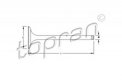 TOPRAN 100253 -  Выпускной клапан