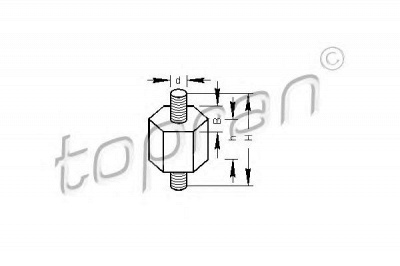TOPRAN 102744 -  Кронштейн, топливный насос