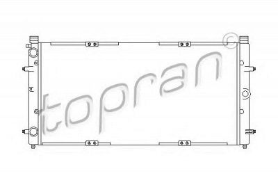 TOPRAN 105746 -  Радиатор, охлаждение двигателя
