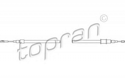 TOPRAN 108325 -  Трос, стояночная тормозная система