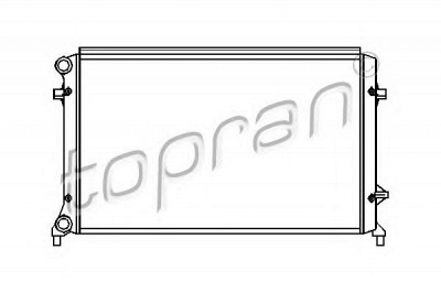 TOPRAN 112327 -  Радиатор, охлаждение двигателя