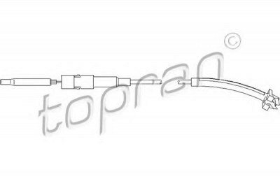 TOPRAN 113437 -  Трос, регулировка спинки сидения