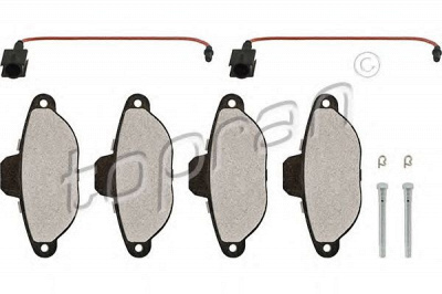TOPRAN 304229 -  Комплект тормозных колодок, дисковый тормоз