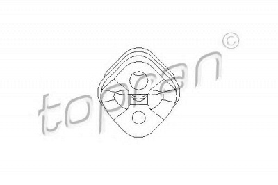 TOPRAN 400233 -  Кронштейн, глушитель