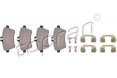 TOPRAN 401648 -  Комплект тормозных колодок, дисковый тормоз